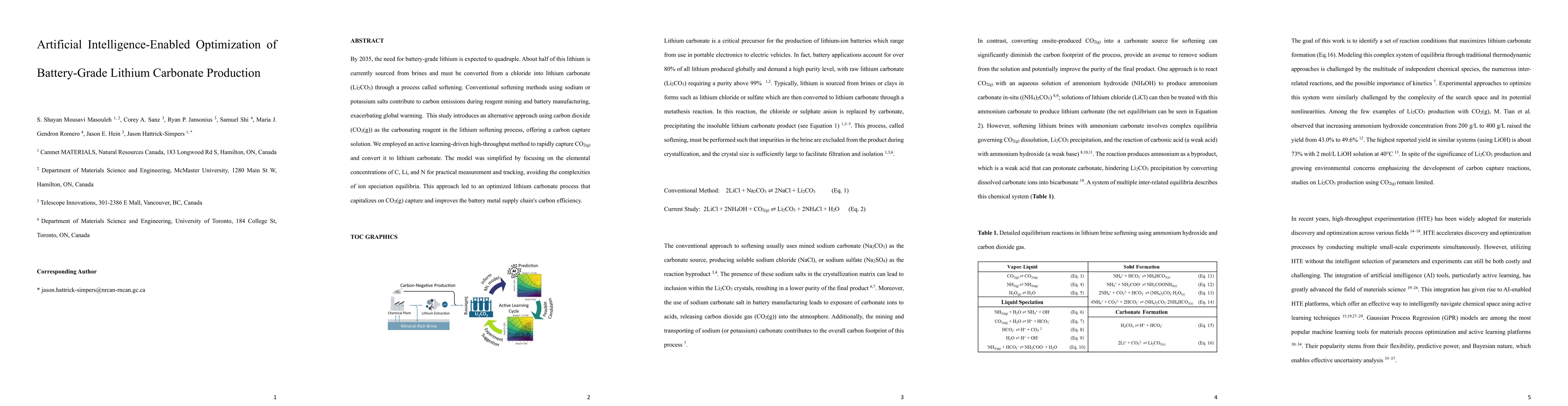 Thumbnail for Artificial Intelligence-Enabled Optimization of Battery-Grade Lithium
  Carbonate Production