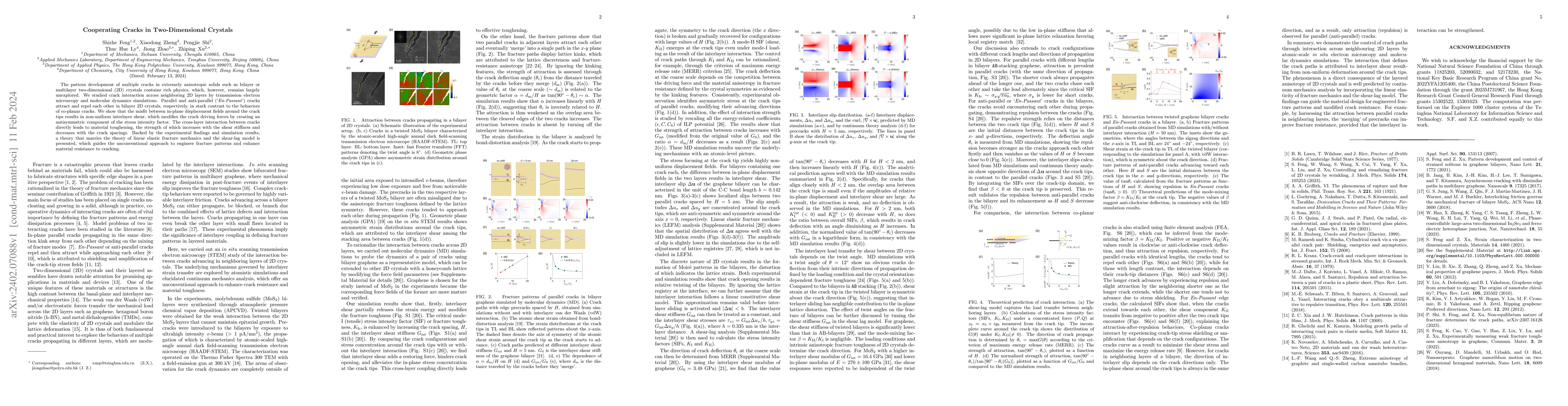 Thumbnail for Cooperating Cracks in Two-Dimensional Crystals