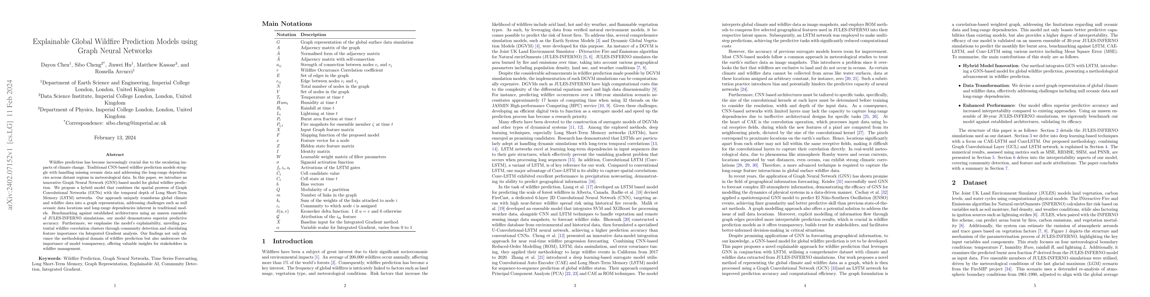 Thumbnail for Explainable Global Wildfire Prediction Models using Graph Neural
  Networks
