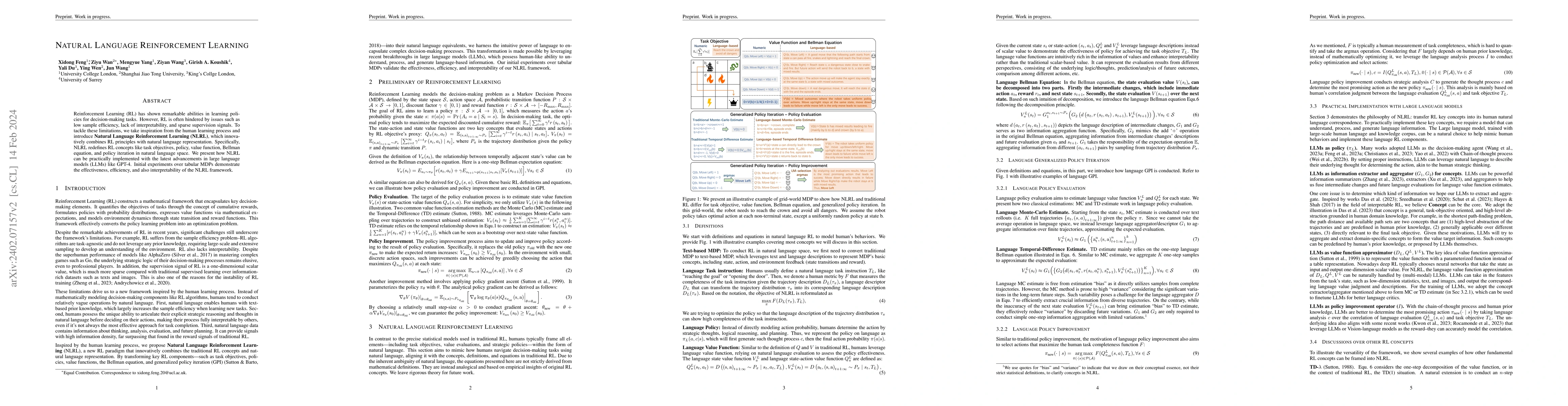 Thumbnail for Natural Language Reinforcement Learning