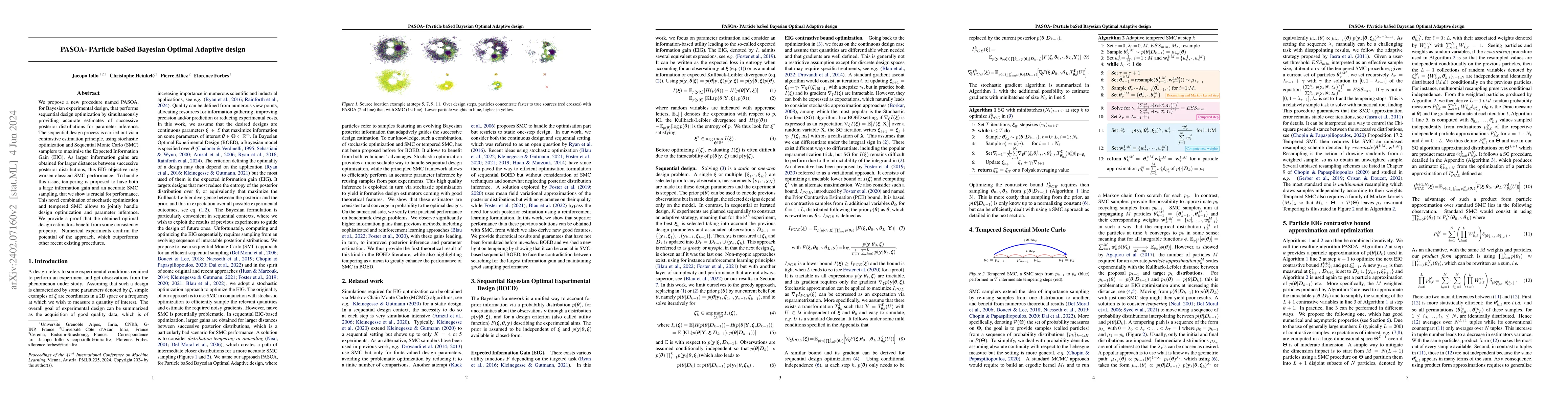Thumbnail for PASOA- PArticle baSed Bayesian Optimal Adaptive design