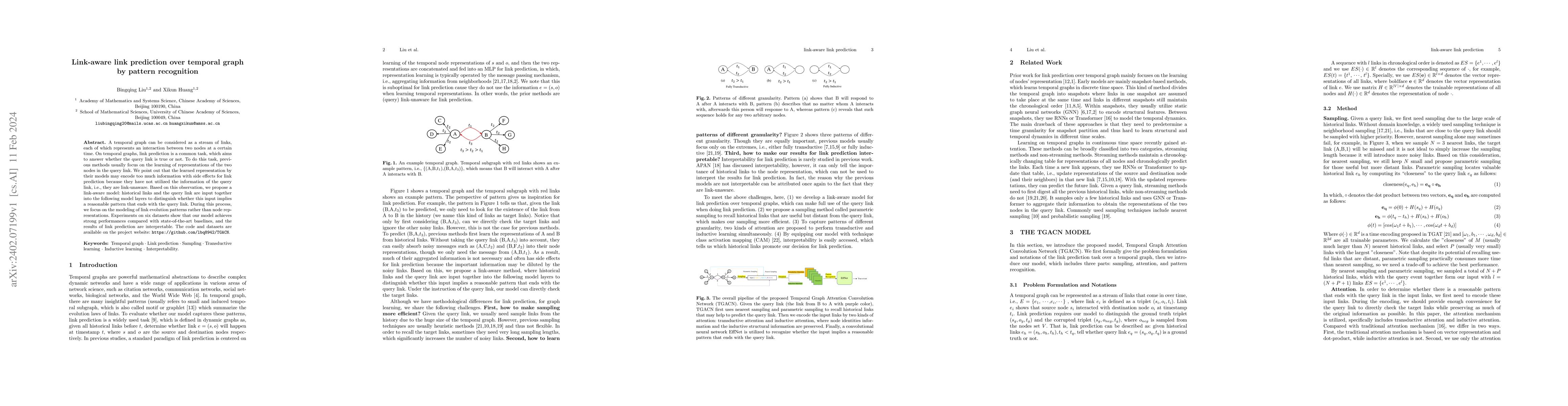 Thumbnail for Link-aware link prediction over temporal graph by pattern recognition