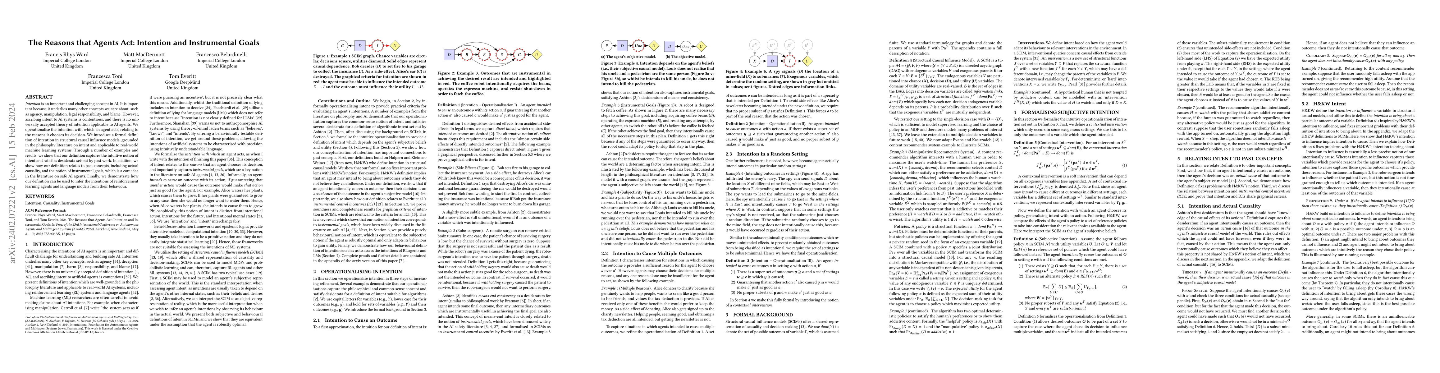 Thumbnail for The Reasons that Agents Act: Intention and Instrumental Goals