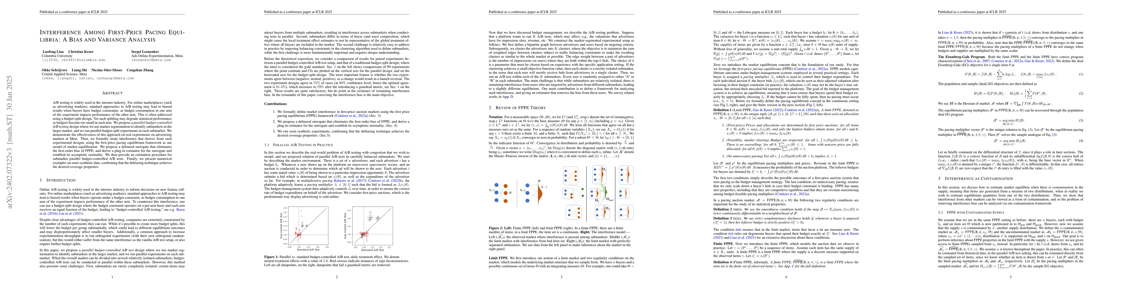 Thumbnail for Interference Among First-Price Pacing Equilibria: A Bias and Variance
  Analysis