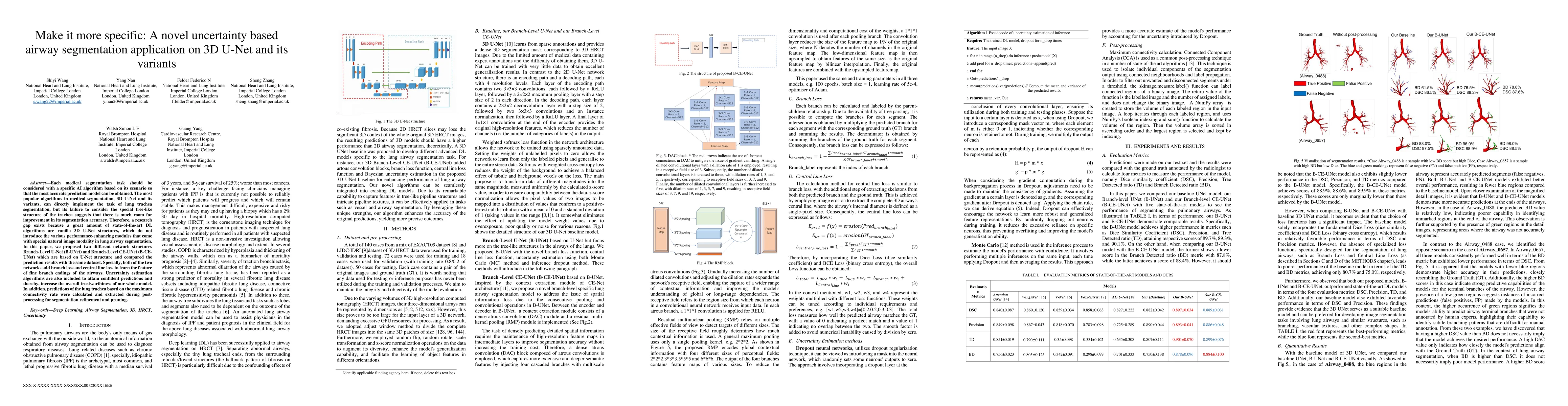 Thumbnail for Make it more specific: A novel uncertainty based airway segmentation
  application on 3D U-Net and its variants