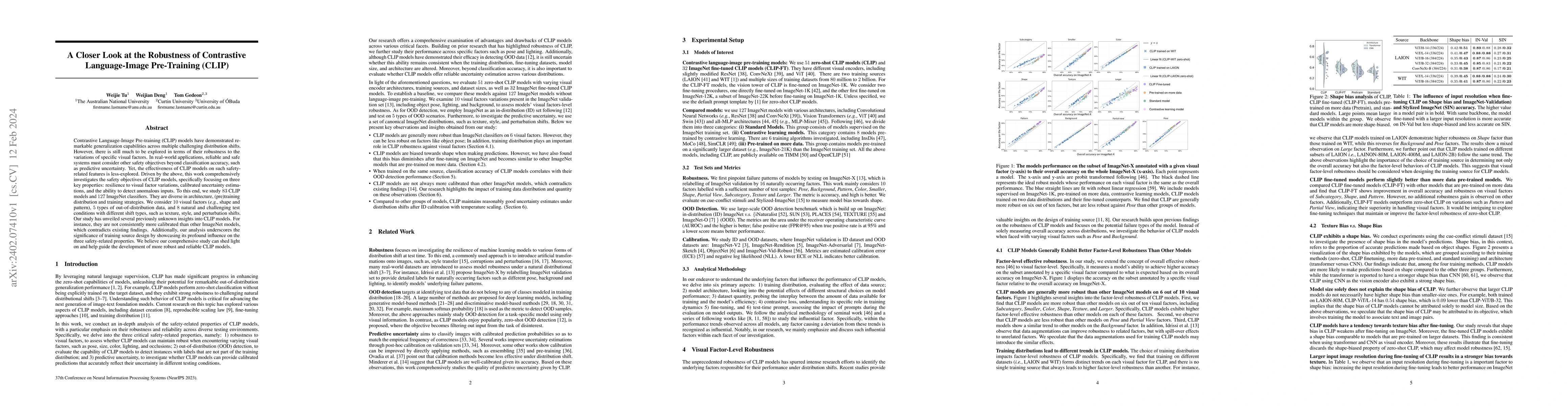 Thumbnail for A Closer Look at the Robustness of Contrastive Language-Image
  Pre-Training (CLIP)