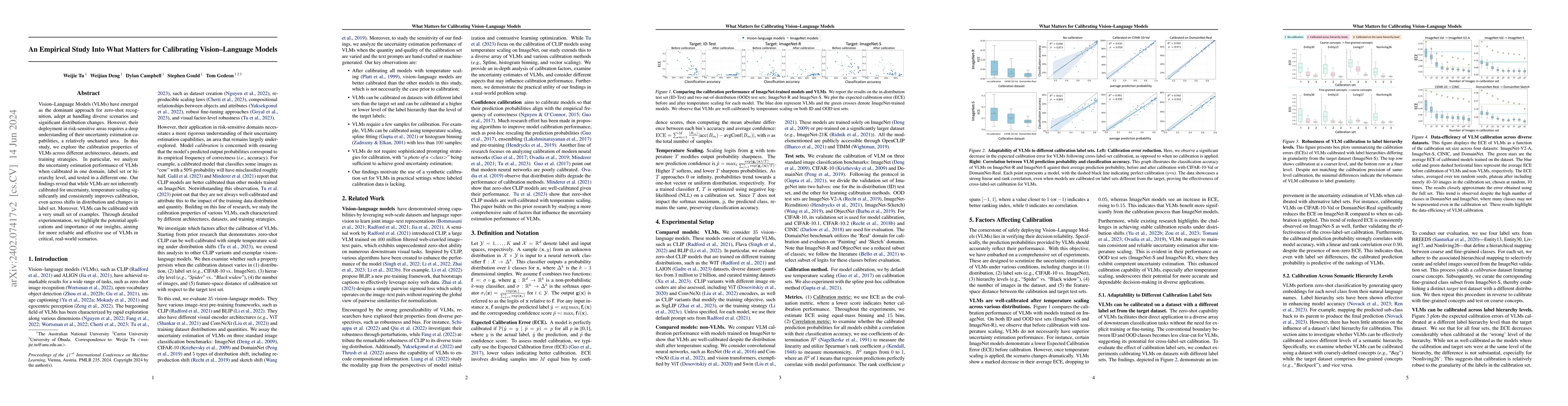 Thumbnail for An Empirical Study Into What Matters for Calibrating Vision-Language
  Models