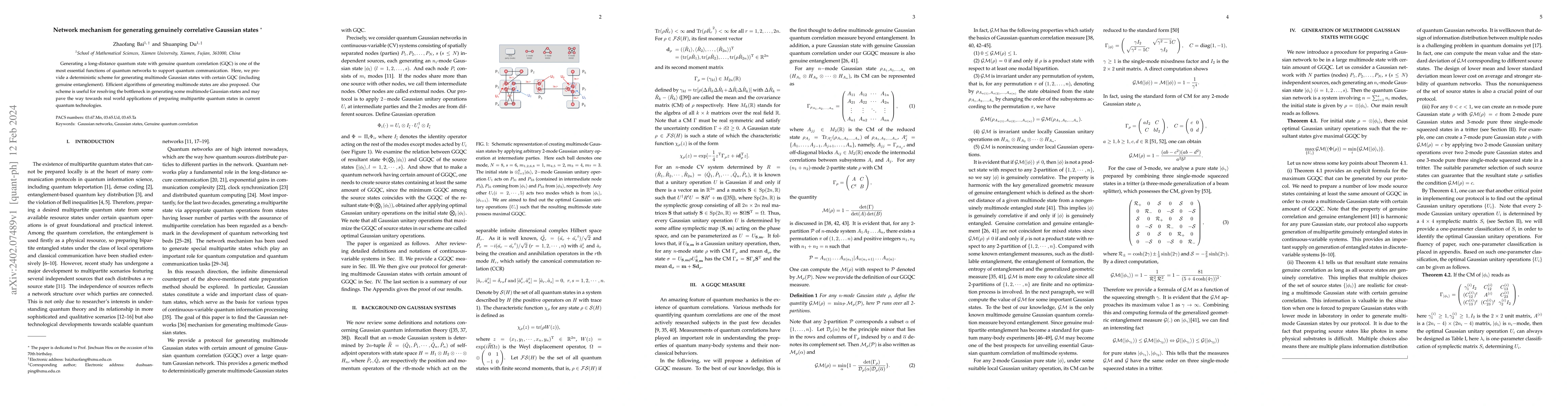 Thumbnail for Network mechanism for generating genuinely correlative Gaussian states