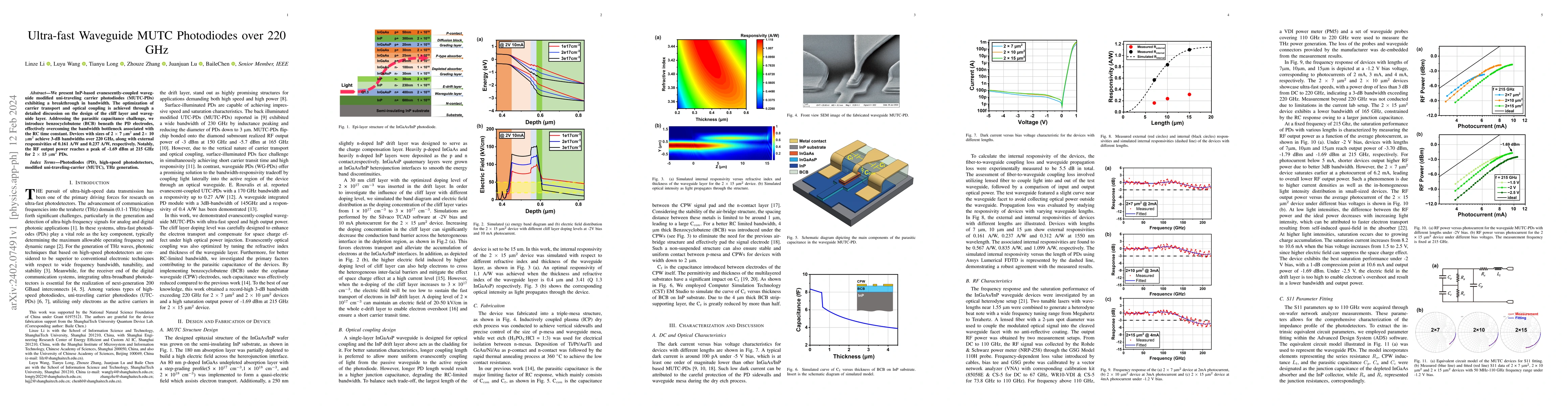 Thumbnail for Ultra-fast Waveguide MUTC Photodiodes over 220 GHz