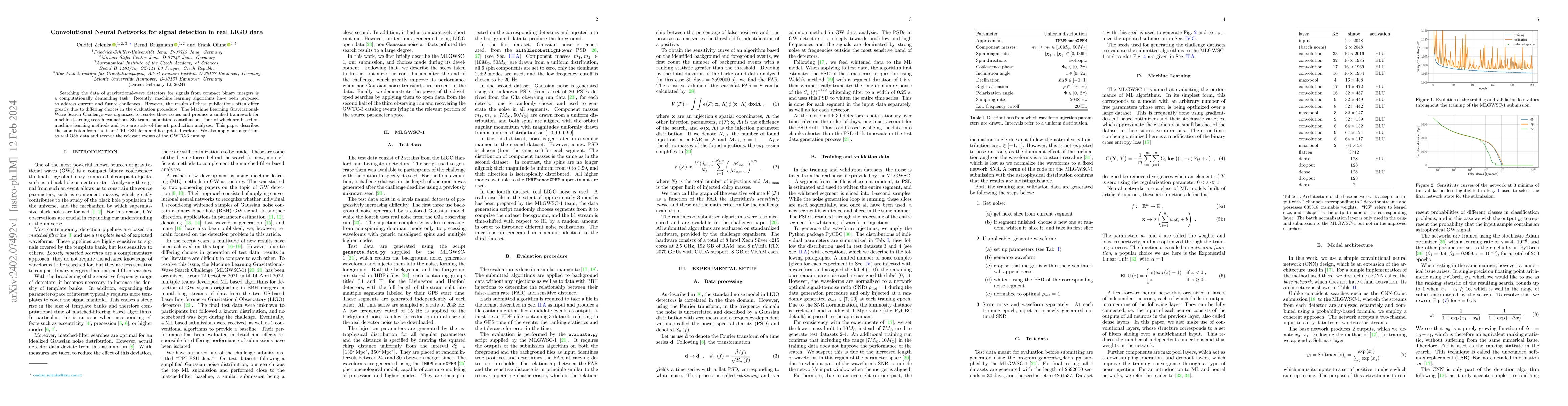 Thumbnail for Convolutional Neural Networks for signal detection in real LIGO data
