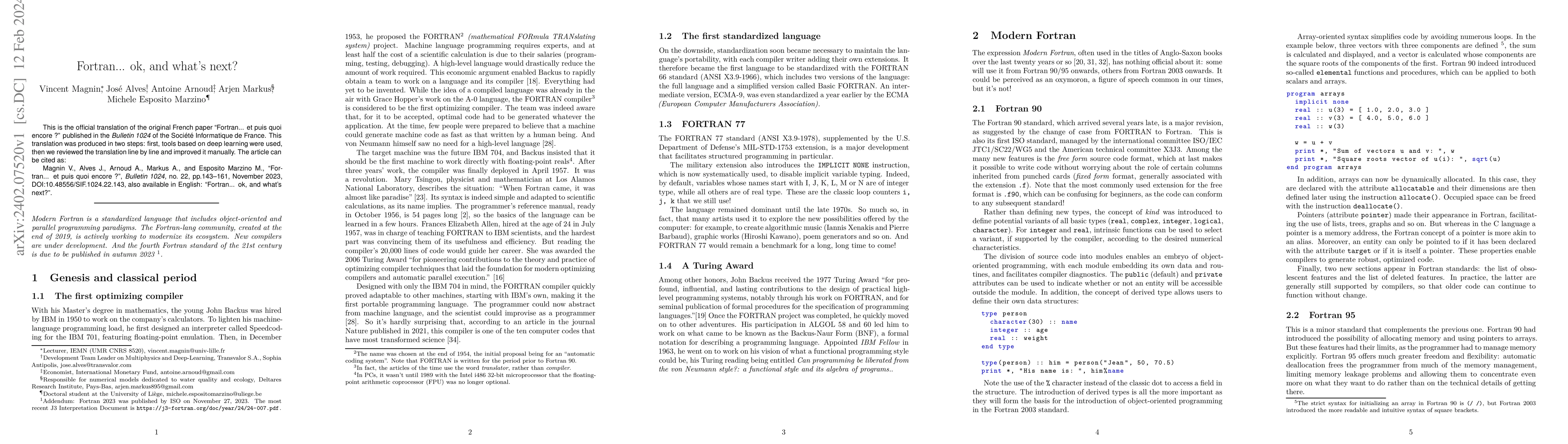 Thumbnail for Fortran... ok, and what's next?