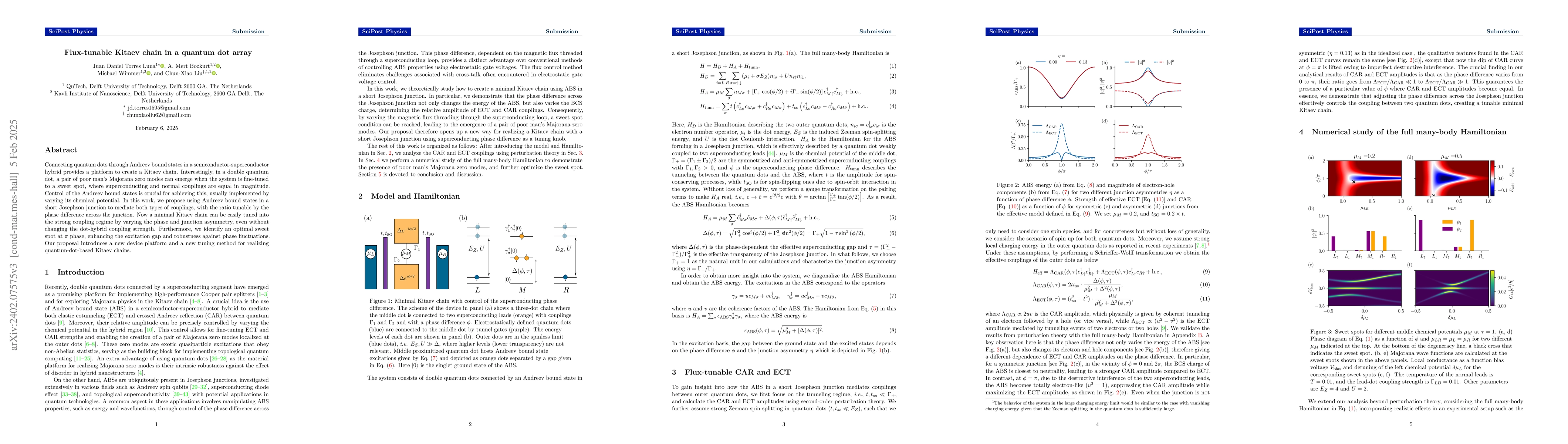 Thumbnail for Flux-tunable Kitaev chain in a quantum dot array
