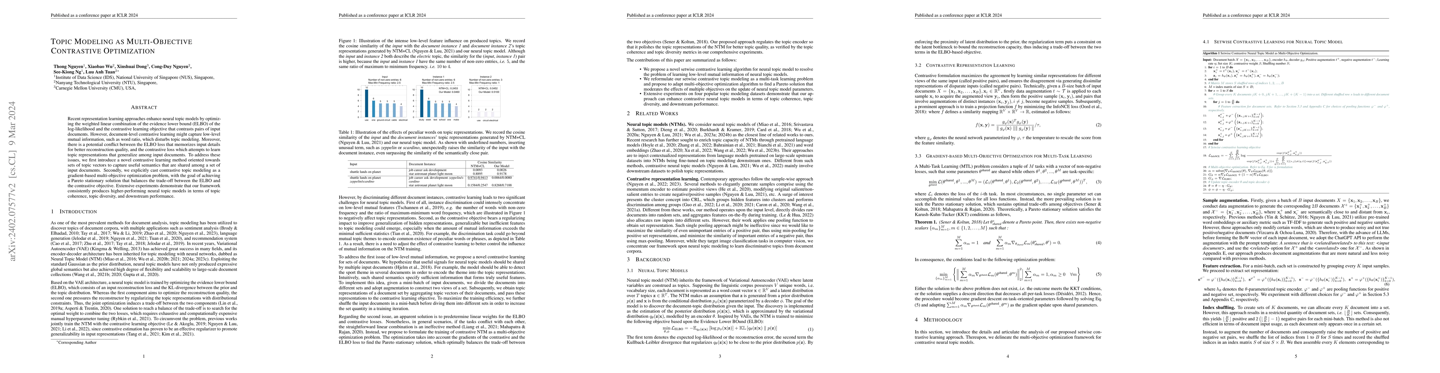 Thumbnail for Topic Modeling as Multi-Objective Contrastive Optimization
