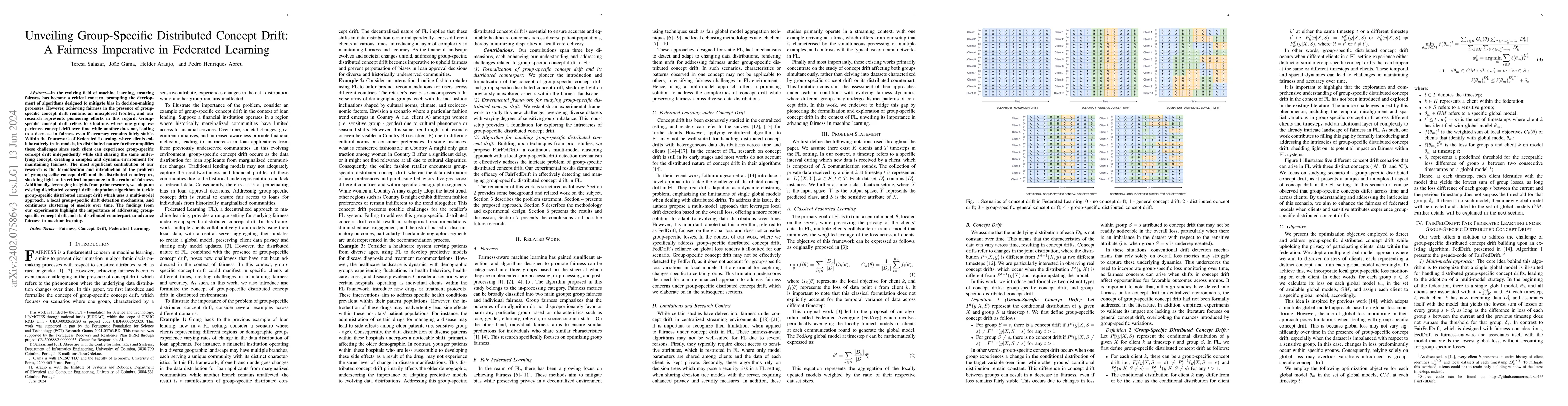Thumbnail for Unveiling Group-Specific Distributed Concept Drift: A Fairness
  Imperative in Federated Learning
