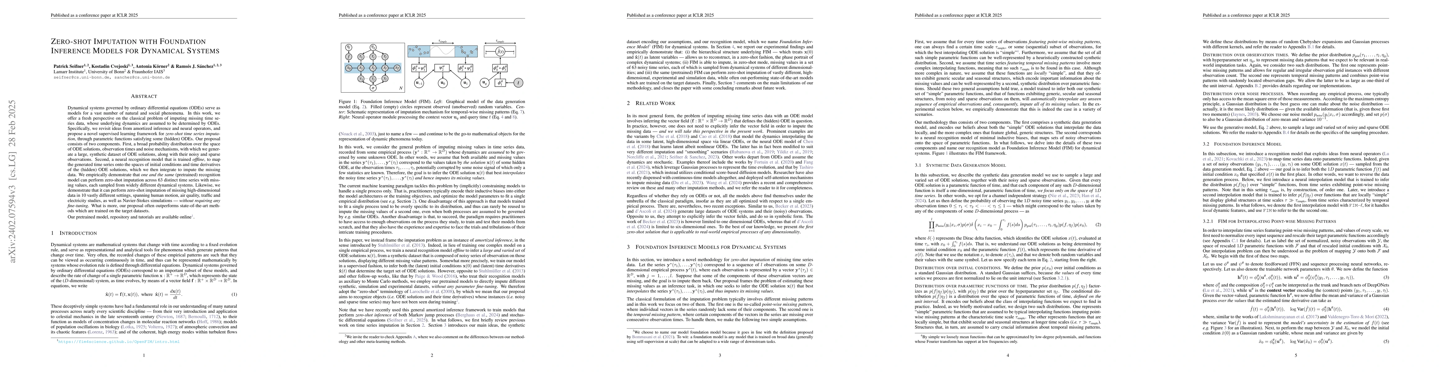 Thumbnail for Foundational Inference Models for Dynamical Systems