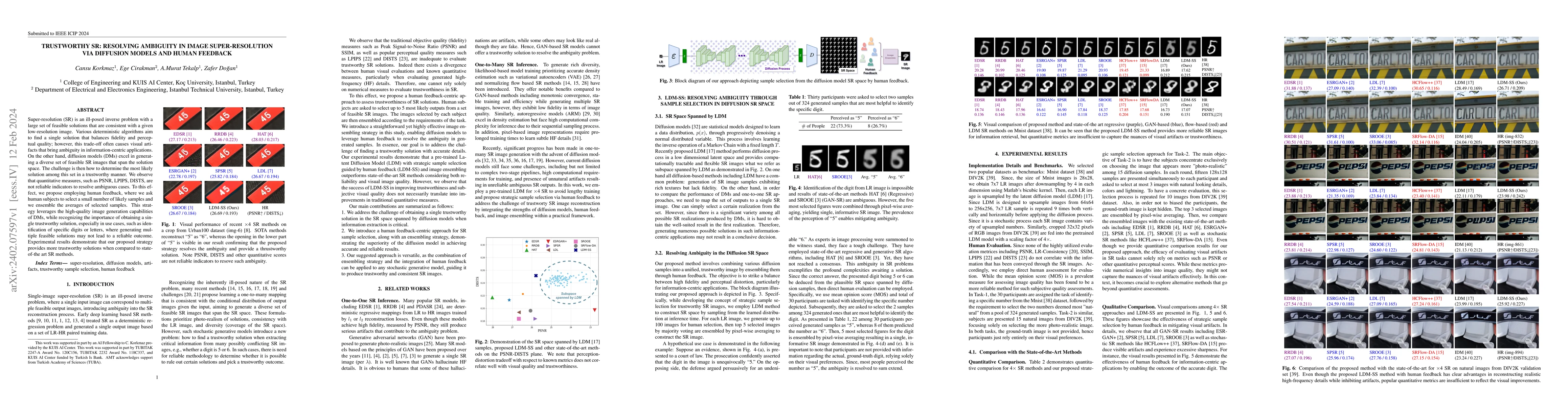 Thumbnail for Trustworthy SR: Resolving Ambiguity in Image Super-resolution via
  Diffusion Models and Human Feedback