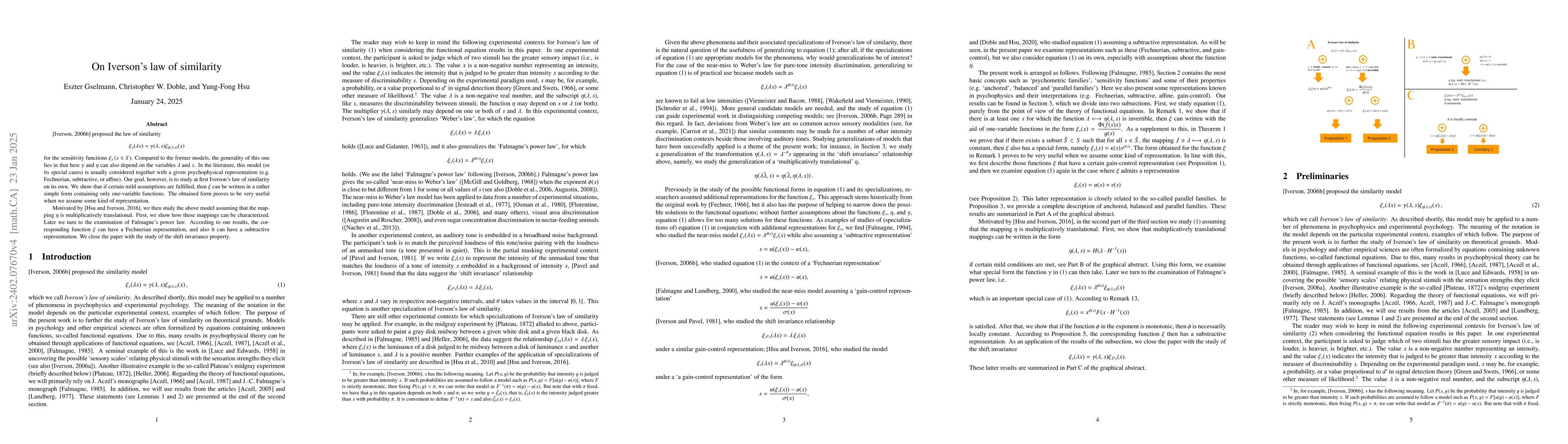 Thumbnail for On Iverson's law of similarity