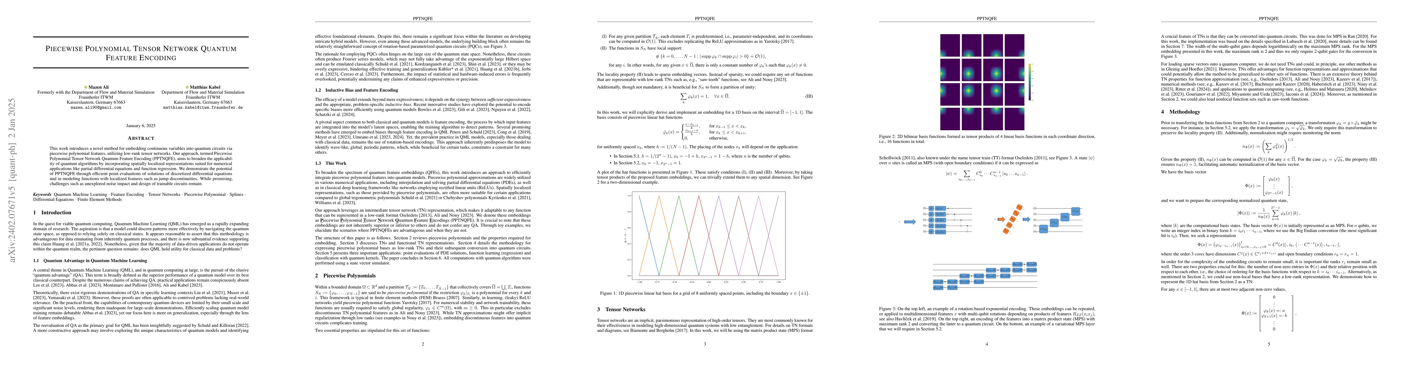 Thumbnail for Piecewise Polynomial Tensor Network Quantum Feature Encoding