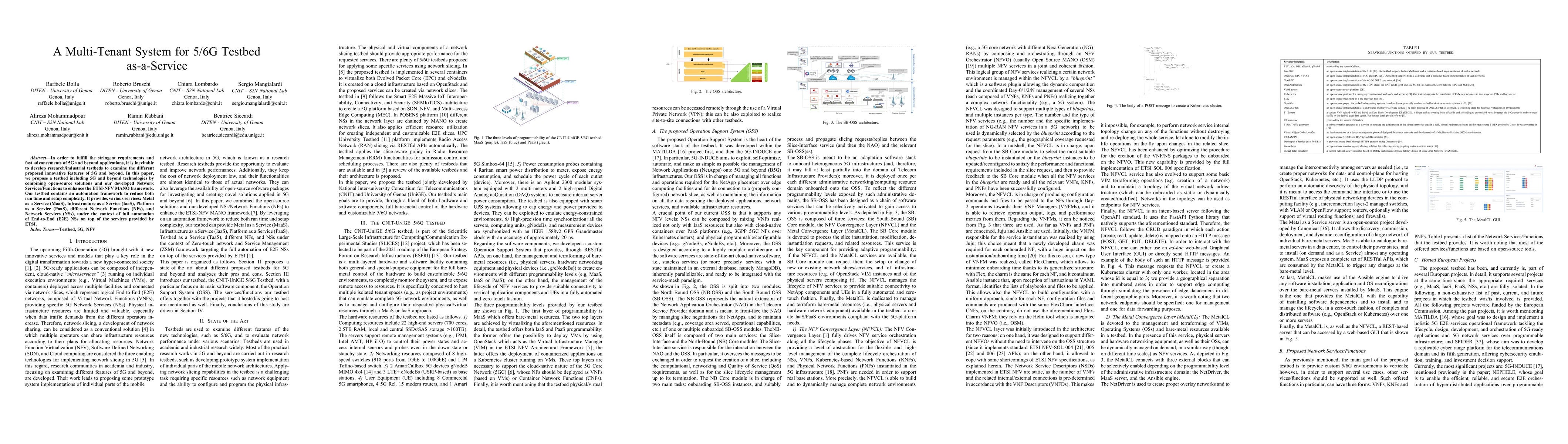 Thumbnail for A Multi-Tenant System for 5/6G Testbed as-a-Service