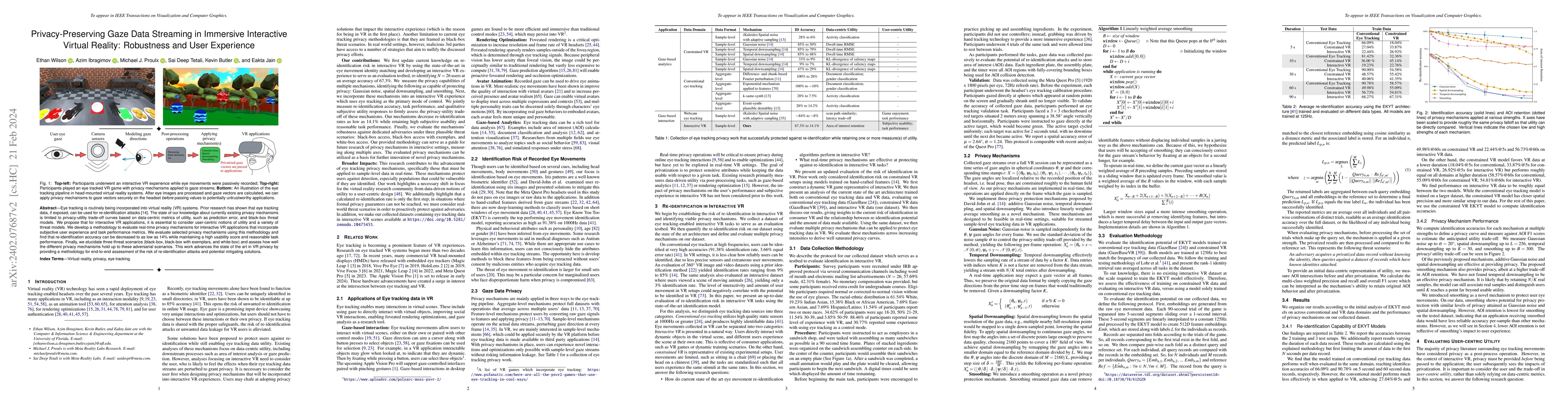 Thumbnail for Privacy-Preserving Gaze Data Streaming in Immersive Interactive Virtual
  Reality: Robustness and User Experience