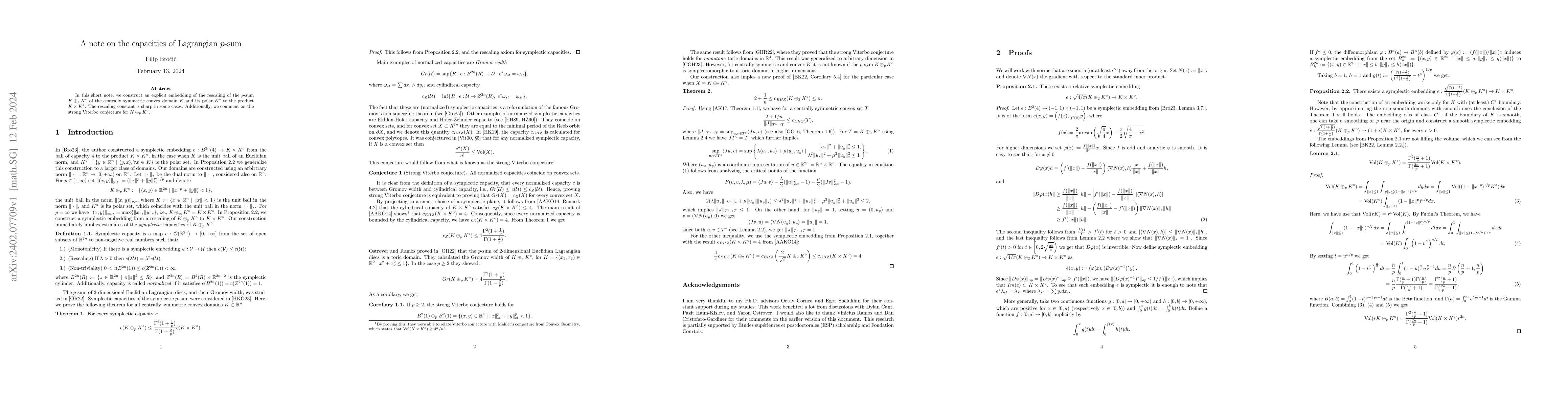 Thumbnail for A note on the capacities of Lagrangian $p$-sum