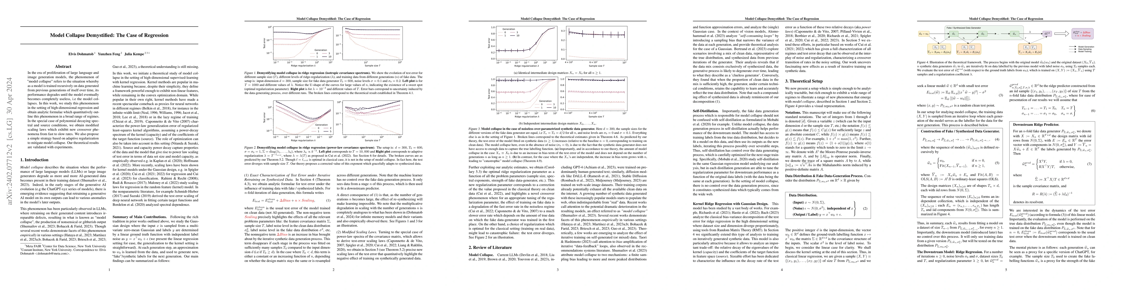 Thumbnail for Model Collapse Demystified: The Case of Regression