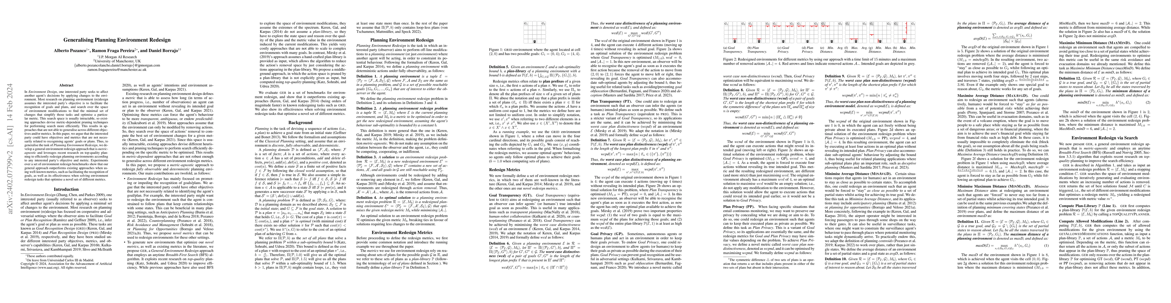 Thumbnail for Generalising Planning Environment Redesign