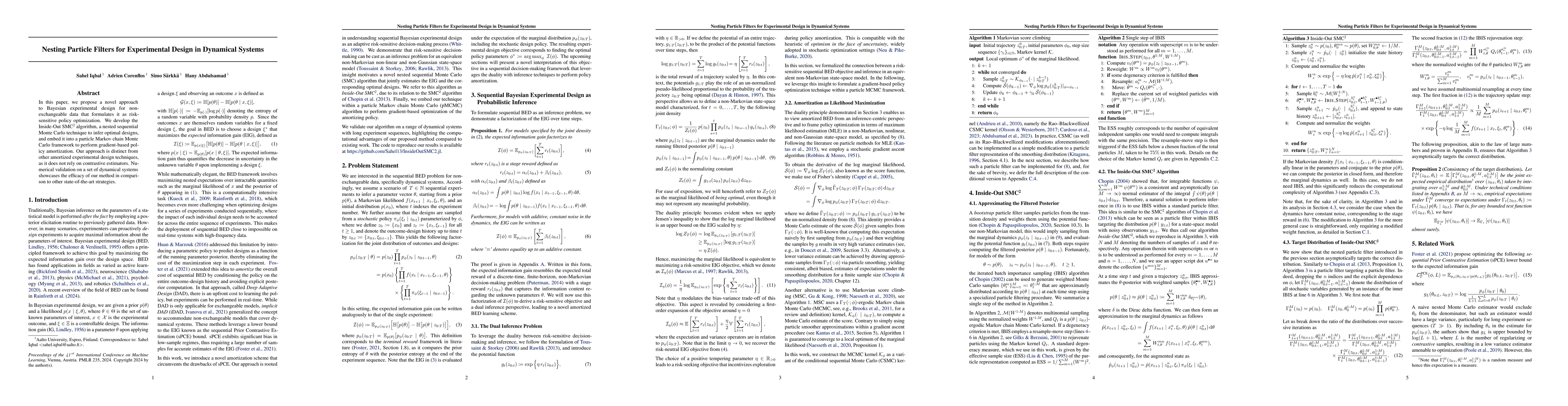 Thumbnail for Nesting Particle Filters for Experimental Design in Dynamical Systems