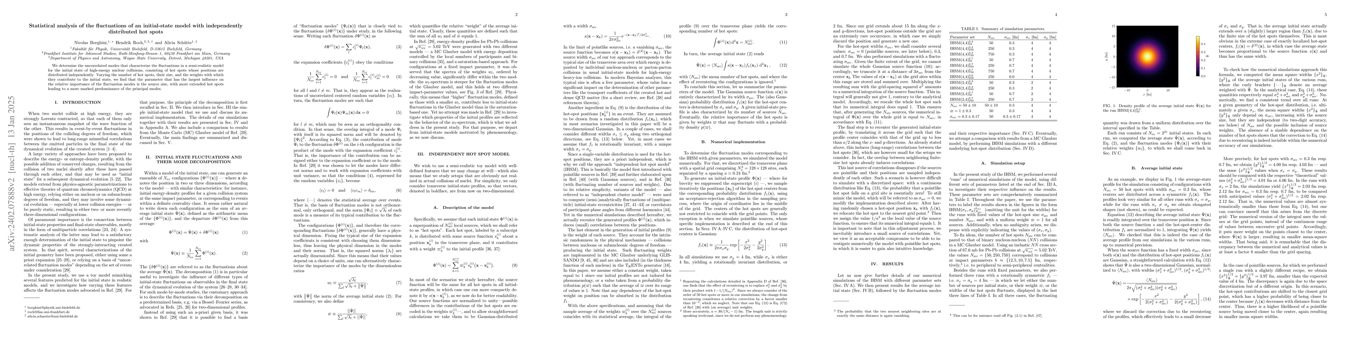 Thumbnail for Statistical analysis of the fluctuations of an initial-state model with
  independently distributed hot spots