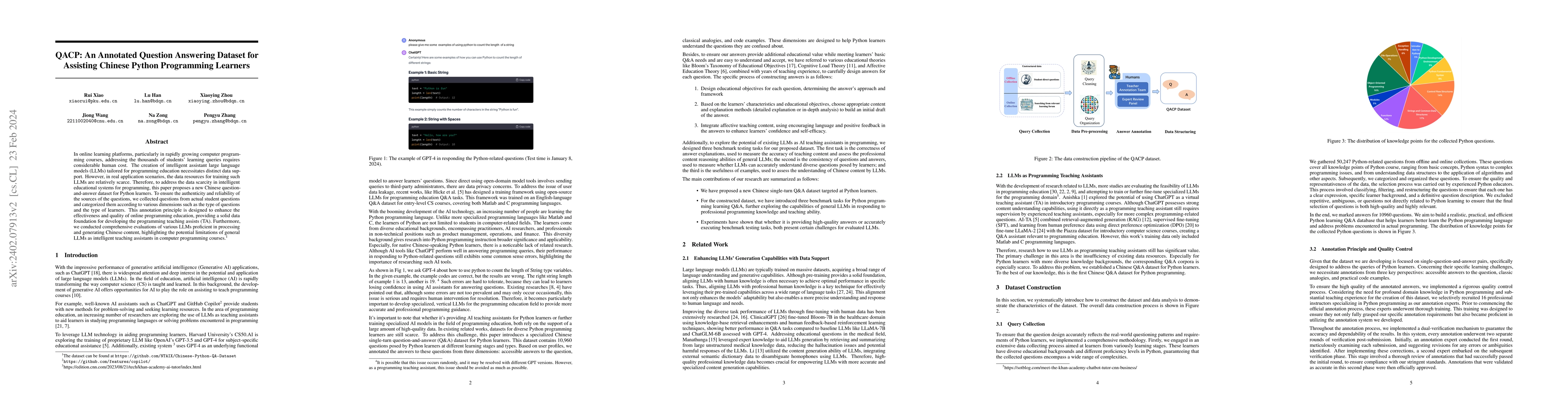 Thumbnail for QACP: An Annotated Question Answering Dataset for Assisting Chinese
  Python Programming Learners