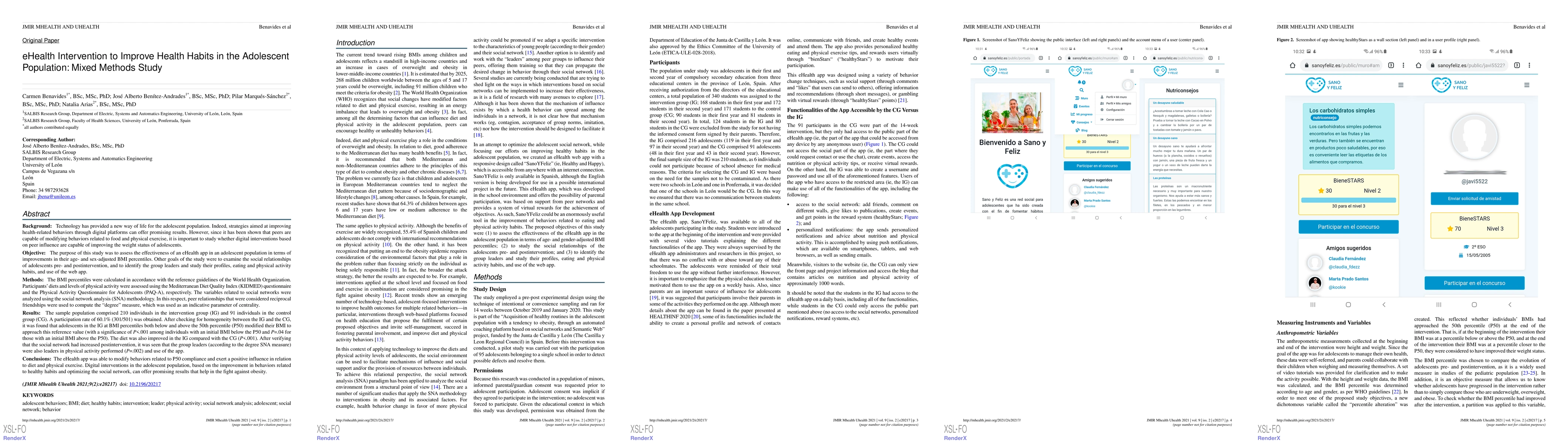 Thumbnail for eHealth Intervention to Improve Health Habits in the Adolescent
  Population: Mixed Methods Study