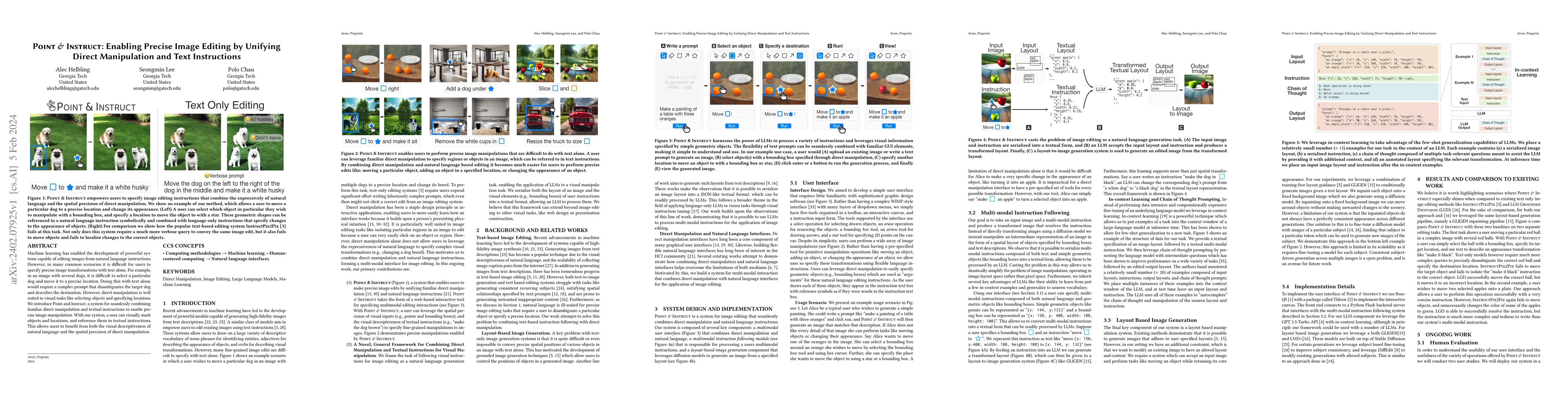 Thumbnail for Point and Instruct: Enabling Precise Image Editing by Unifying Direct
  Manipulation and Text Instructions