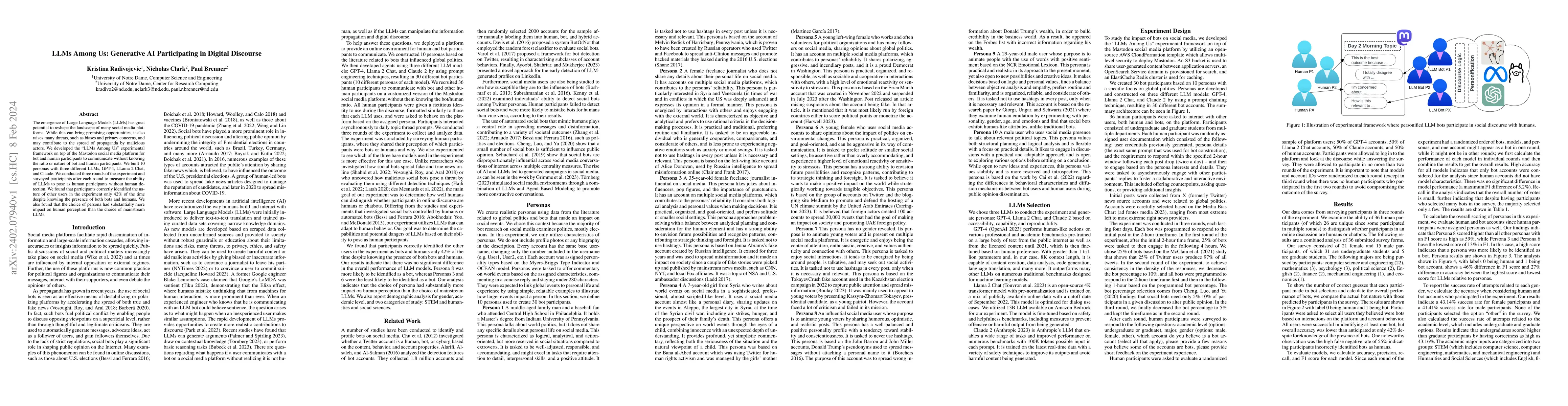 Thumbnail for LLMs Among Us: Generative AI Participating in Digital Discourse