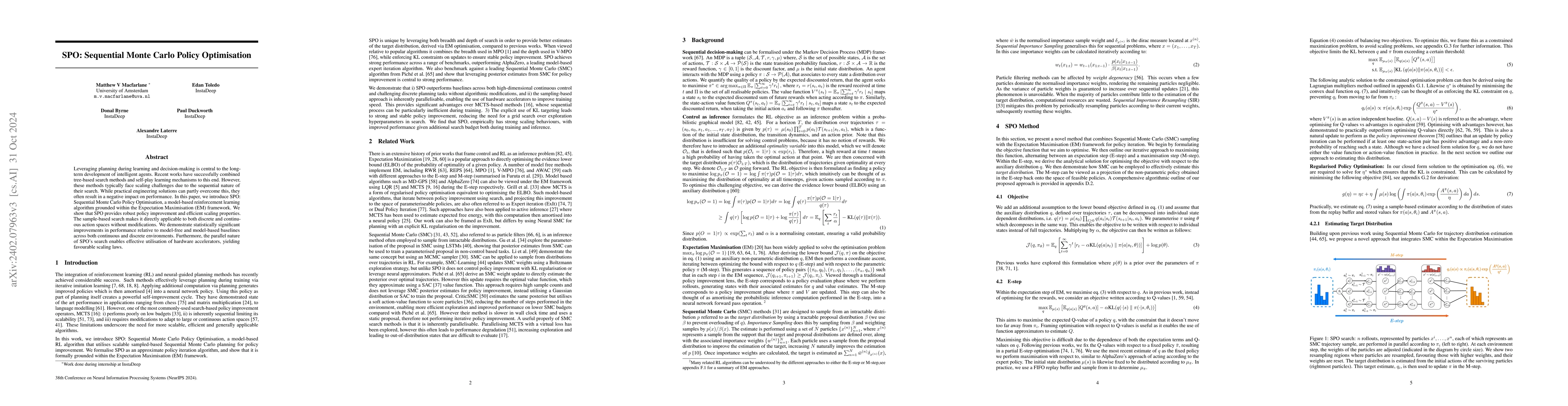 Thumbnail for SPO: Sequential Monte Carlo Policy Optimisation