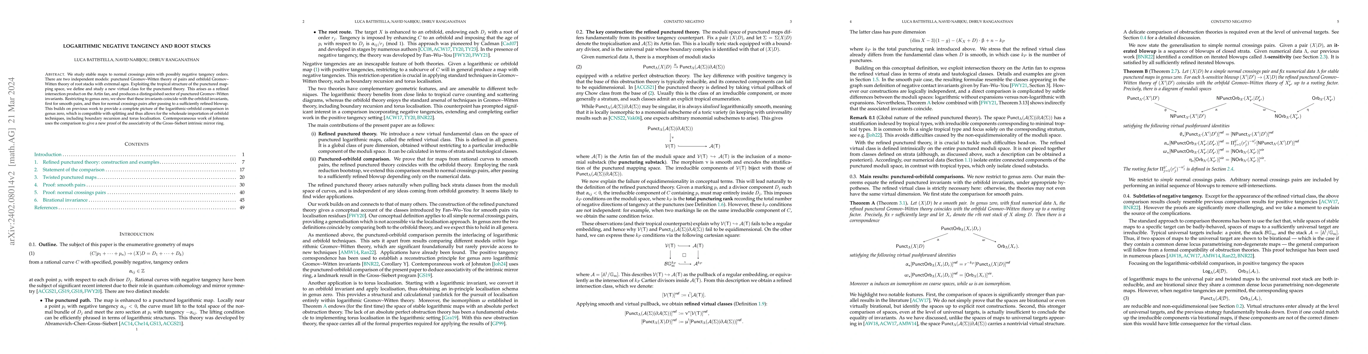 Thumbnail for Logarithmic negative tangency and root stacks