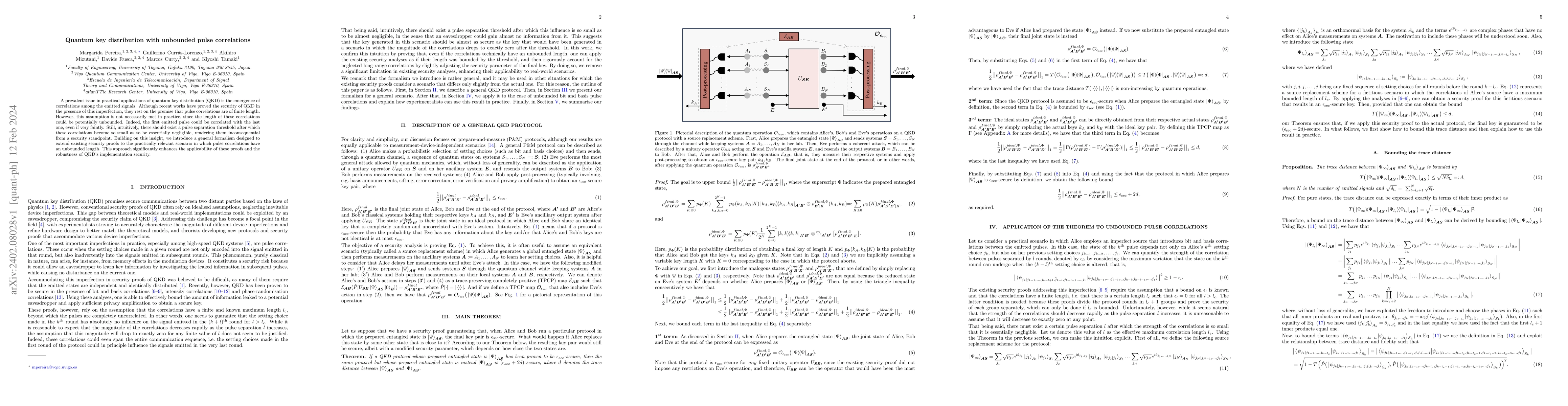 Thumbnail for Quantum key distribution with unbounded pulse correlations