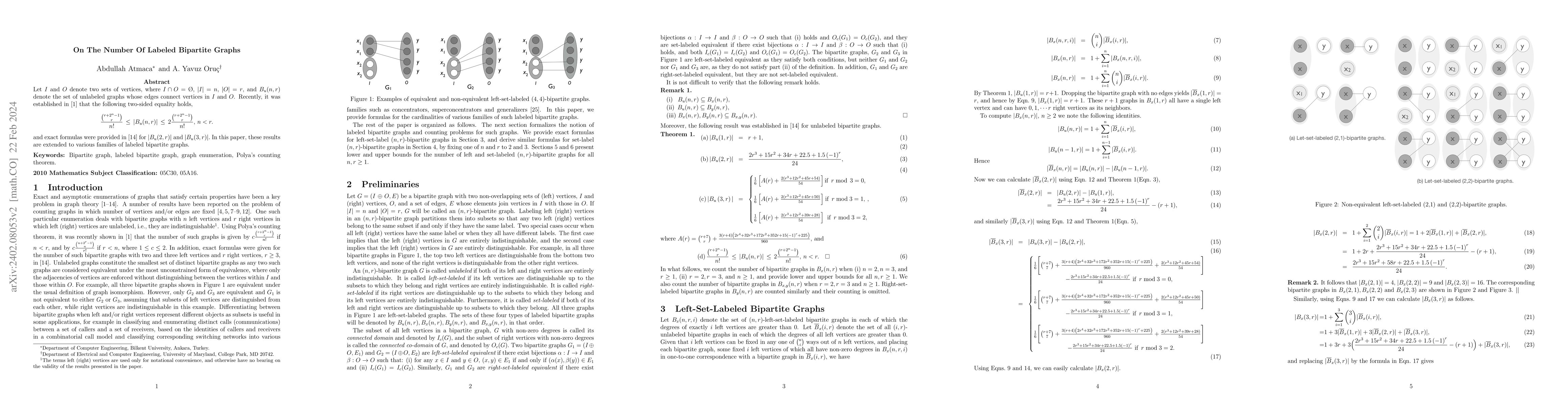 Thumbnail for On The Number Of Labeled Bipartite Graphs