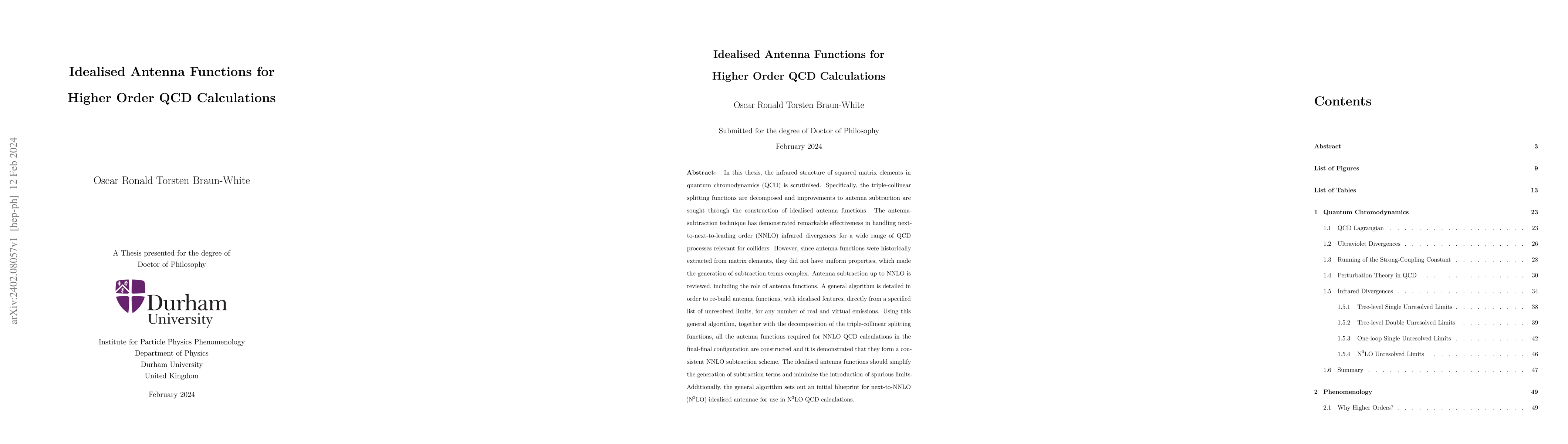 Thumbnail for Idealised Antenna Functions for Higher Order QCD Calculations