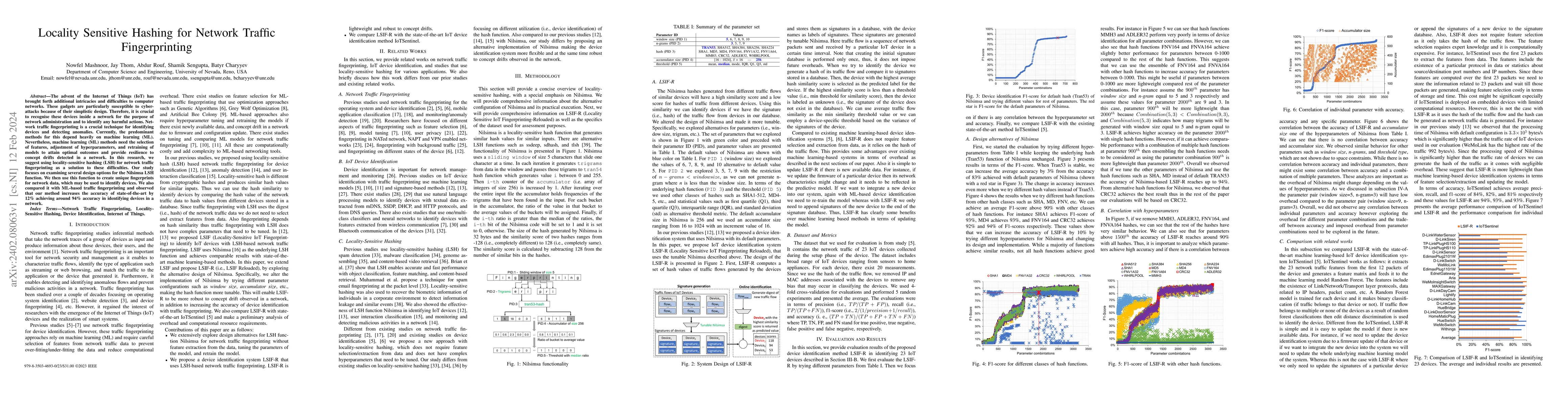 Thumbnail for Locality Sensitive Hashing for Network Traffic Fingerprinting