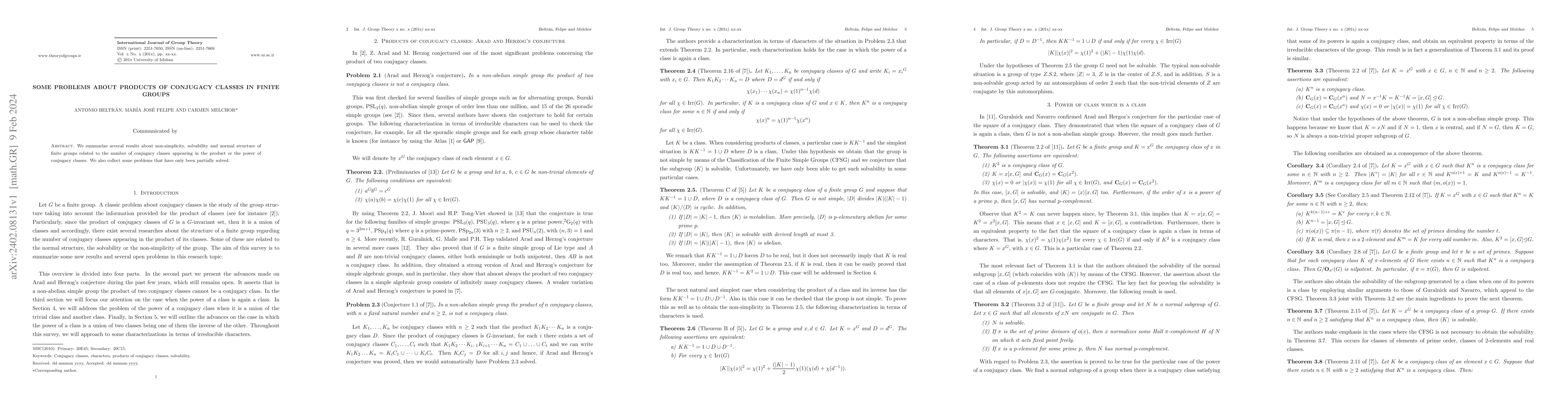 Thumbnail for Some problems about products of conjugacy classes in finite groups