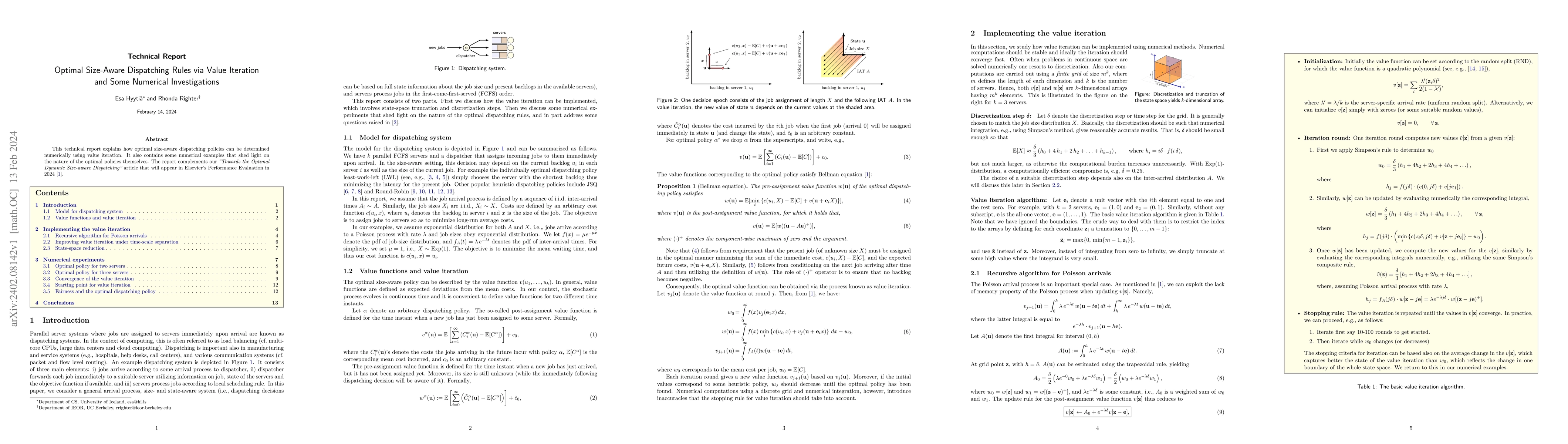 Thumbnail for Optimal Size-Aware Dispatching Rules via Value Iteration and Some
  Numerical Investigations