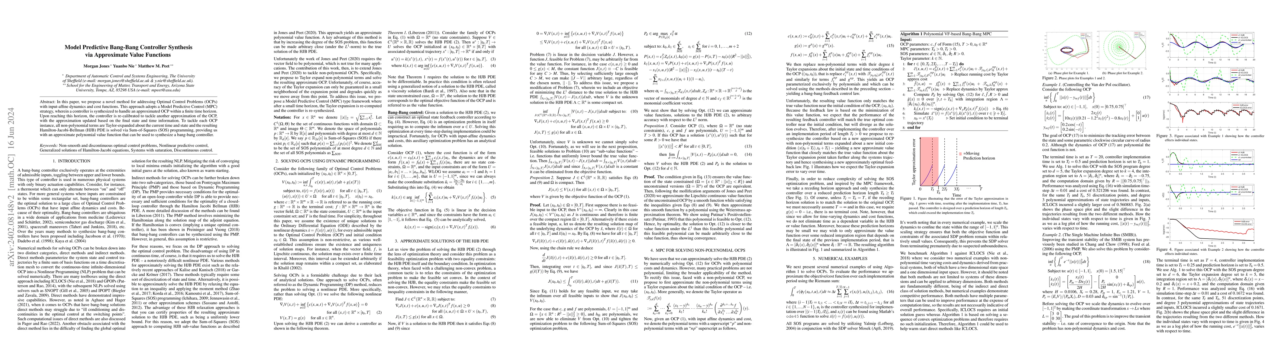 Thumbnail for Model Predictive Bang-Bang Controller Synthesis via Approximate Value
  Functions