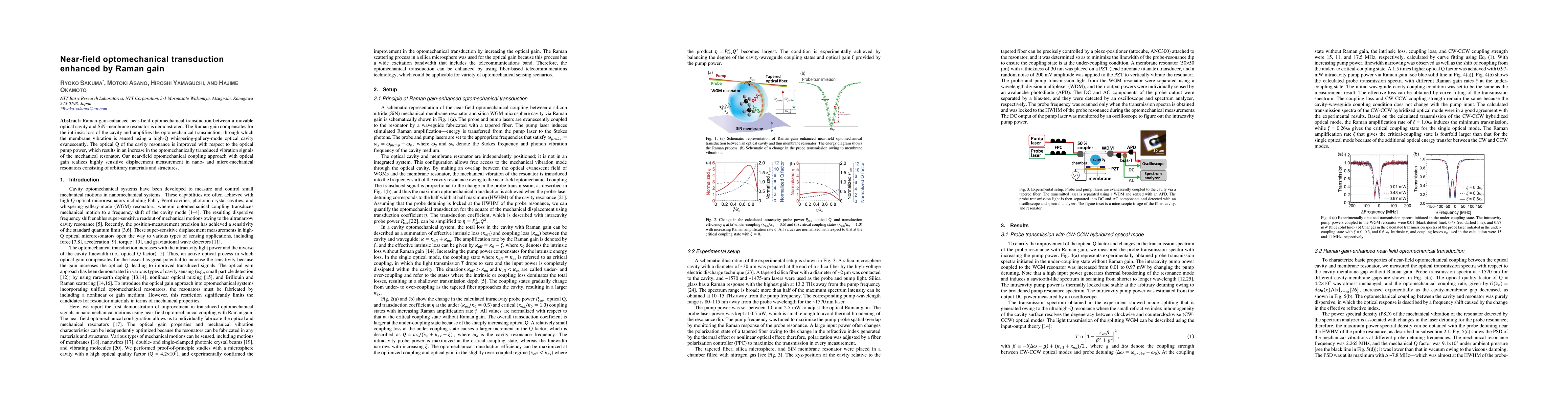 Thumbnail for Near-field optomechanical transduction enhanced by Raman gain