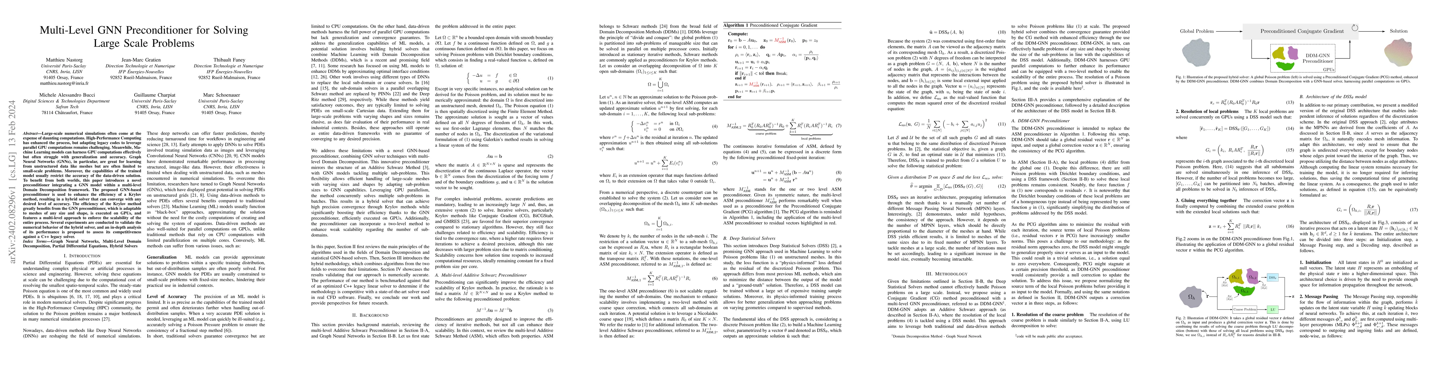 Thumbnail for Multi-Level GNN Preconditioner for Solving Large Scale Problems