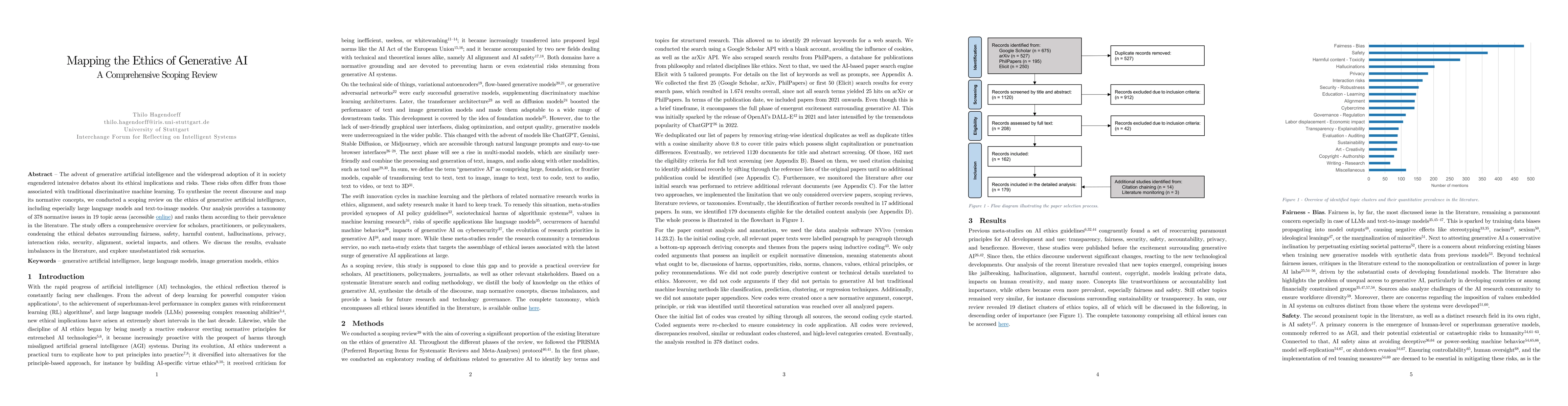 Thumbnail for Mapping the Ethics of Generative AI: A Comprehensive Scoping Review