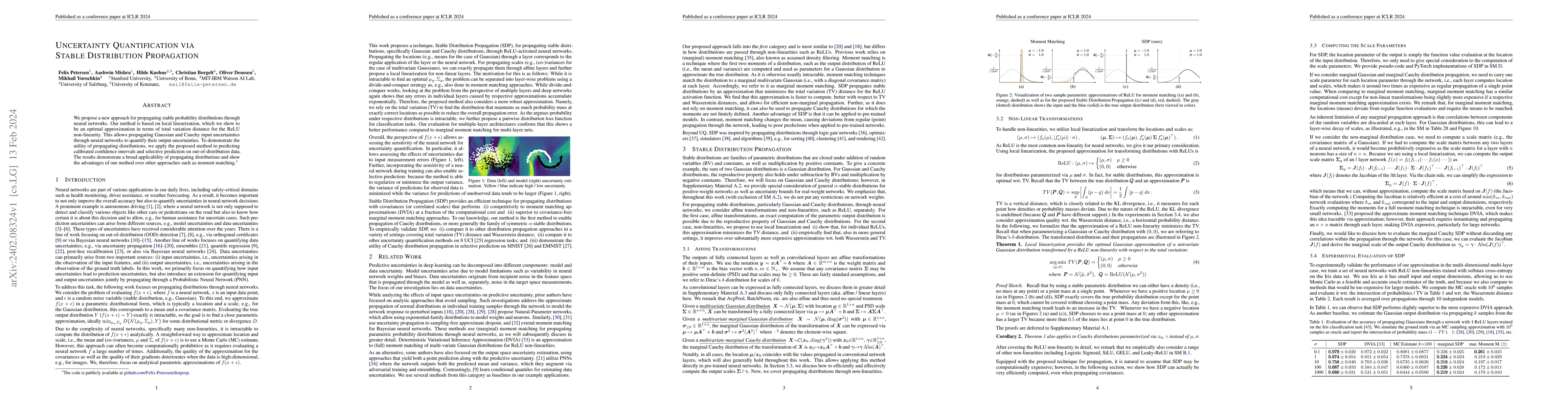 Thumbnail for Uncertainty Quantification via Stable Distribution Propagation