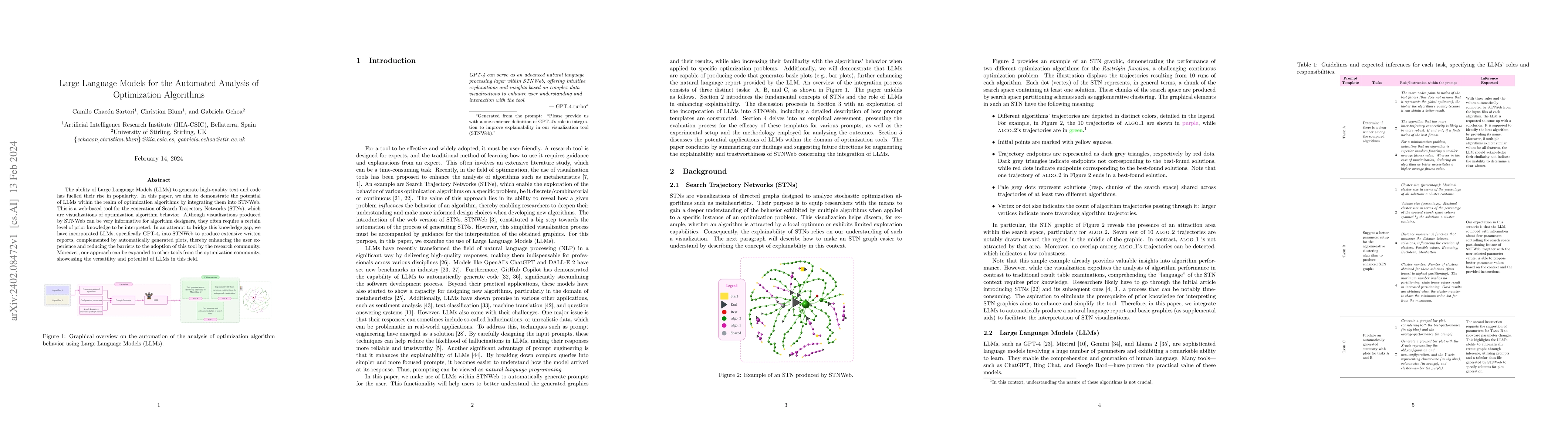 Thumbnail for Large Language Models for the Automated Analysis of Optimization
  Algorithms
