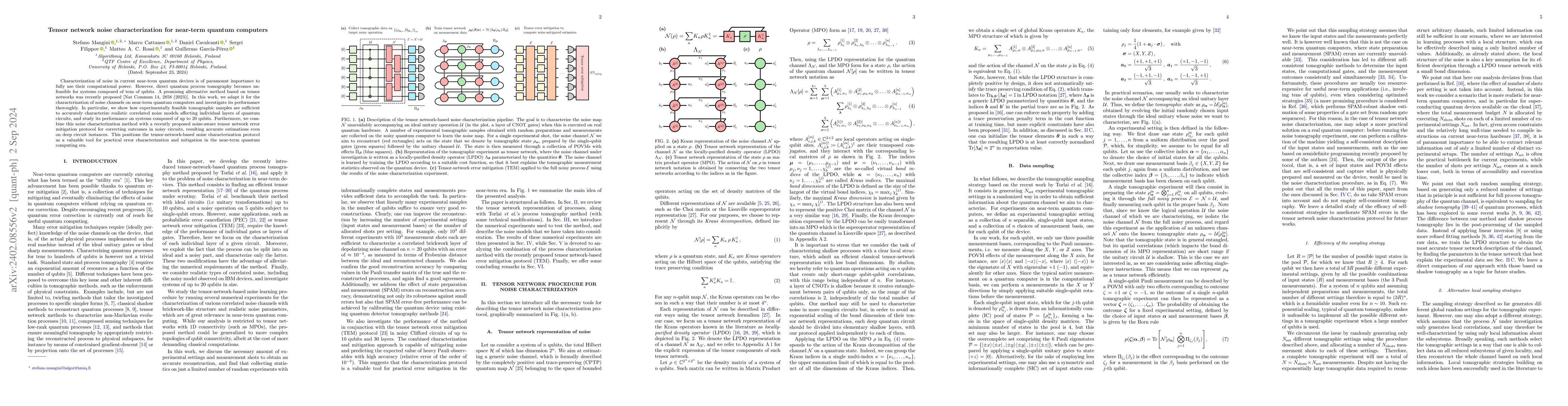 Thumbnail for Tensor network noise characterization for near-term quantum computers