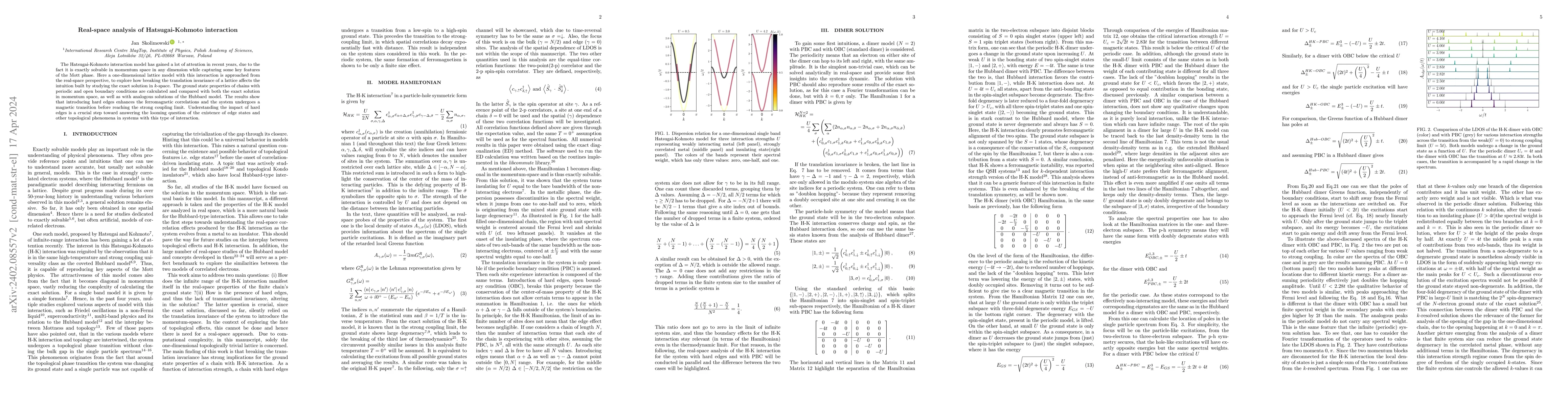 Thumbnail for Real-space analysis of Hatsugai-Kohmoto interaction