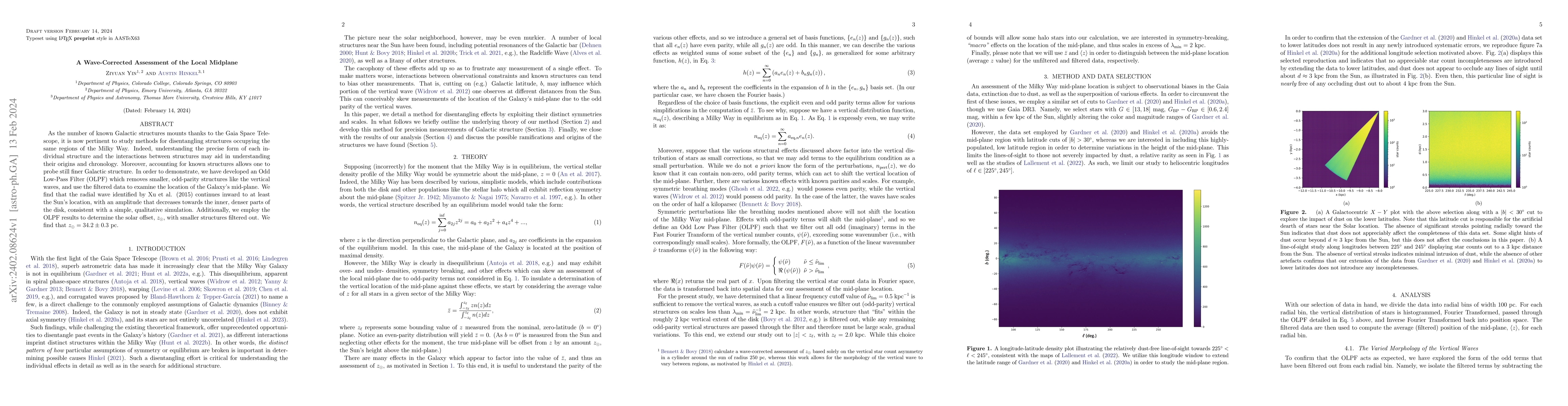 Thumbnail for A Wave-Corrected Assessment of the Local Midplane